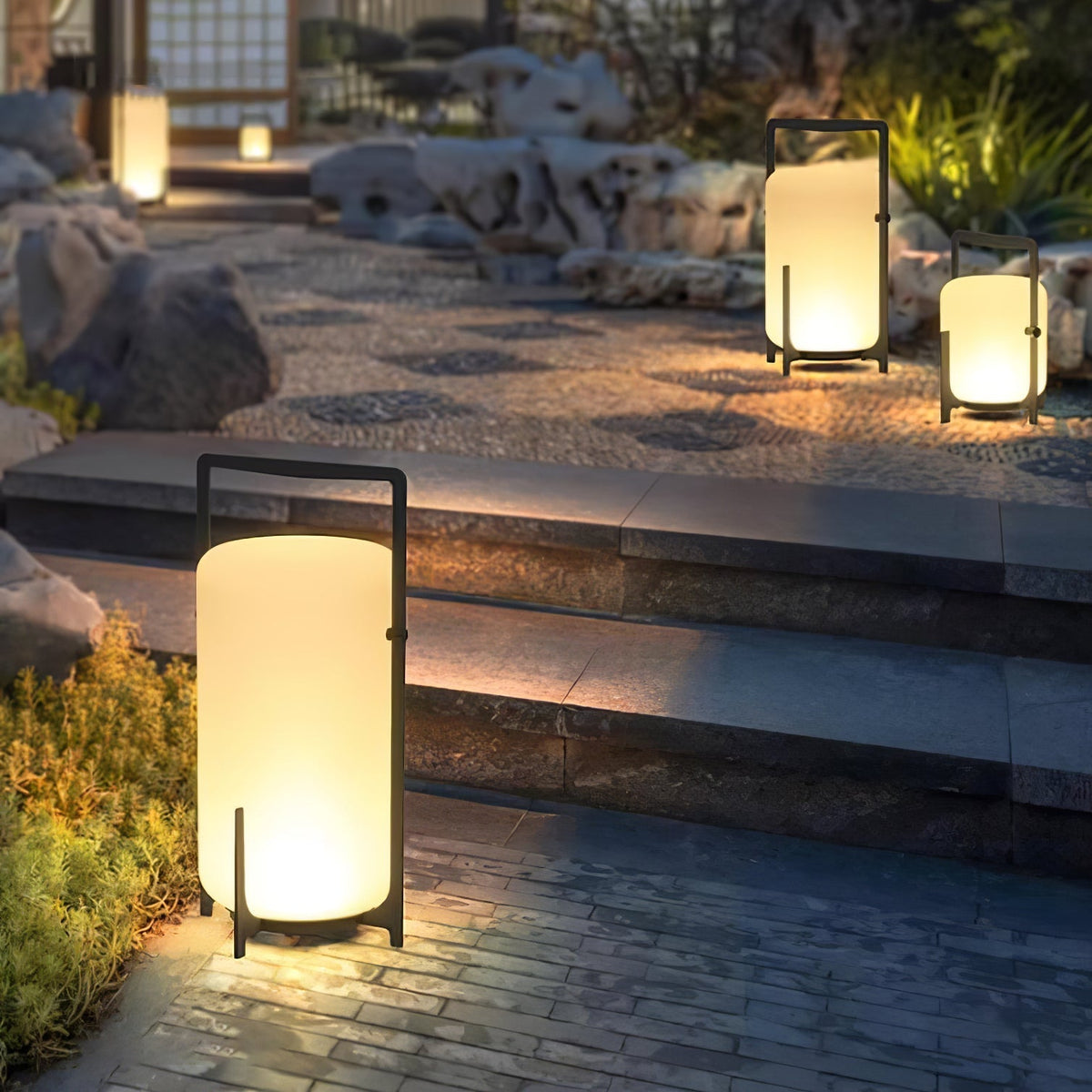 Twilight Lantern Portable Rechargeable Dining Lamp for Outd