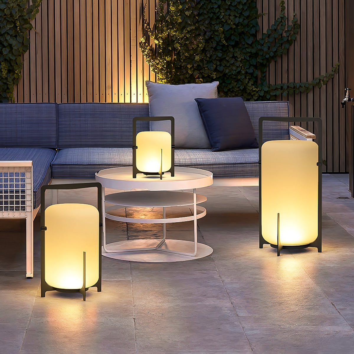 Twilight Lantern Portable Rechargeable Dining Lamp for Outd