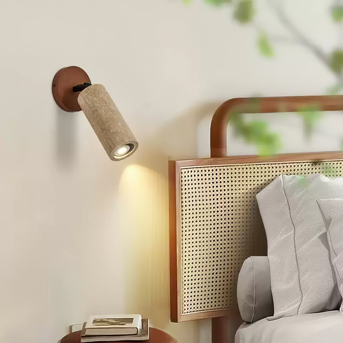 Versa Stone Adjustable Plug In Wall Light