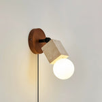 Versa Stone Adjustable Plug In Wall Light