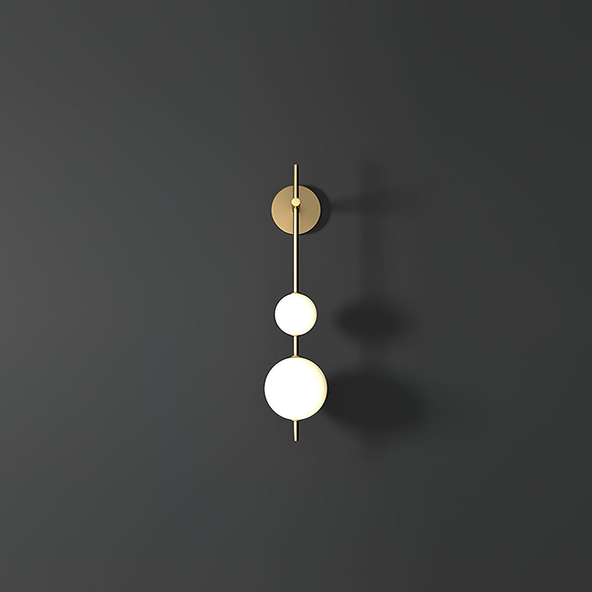 Vertical Globe Plug In Wall Lamp