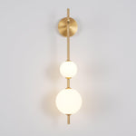 Vertical Globe Plug In Wall Lamp