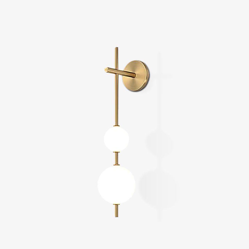 Vertical Globe Plug In Wall Lamp
