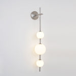 Vertical Globe Plug In Wall Lamp