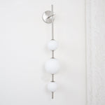 Vertical Globe Plug In Wall Lamp