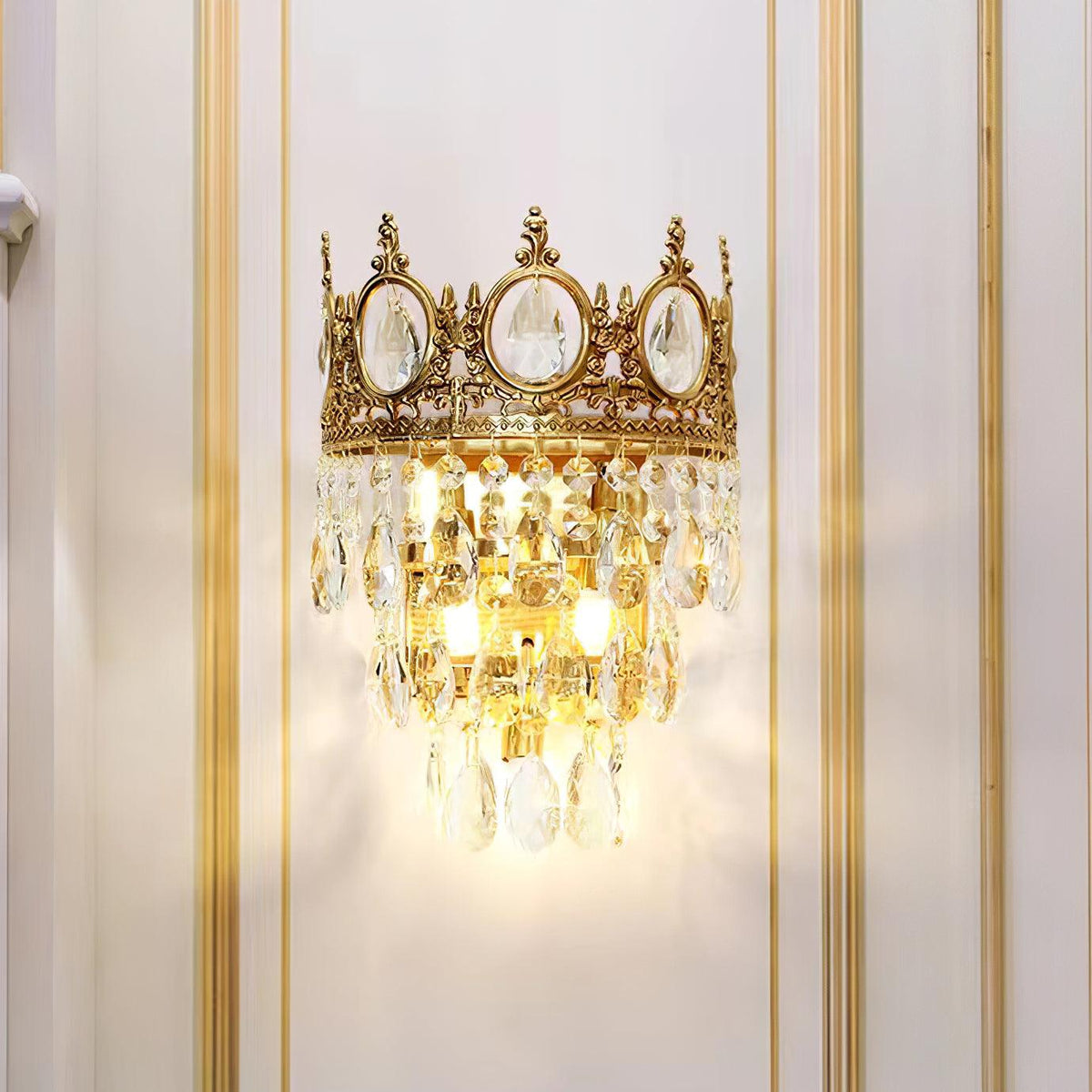 Vintage Crystal Wall Lamp