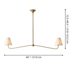 vintage-arc-arm-multi-heads-fabric-chandelier