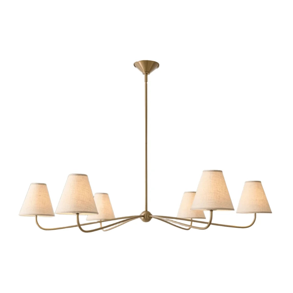vintage-arc-arm-multi-heads-fabric-chandelier