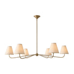 vintage-arc-arm-multi-heads-fabric-chandelier