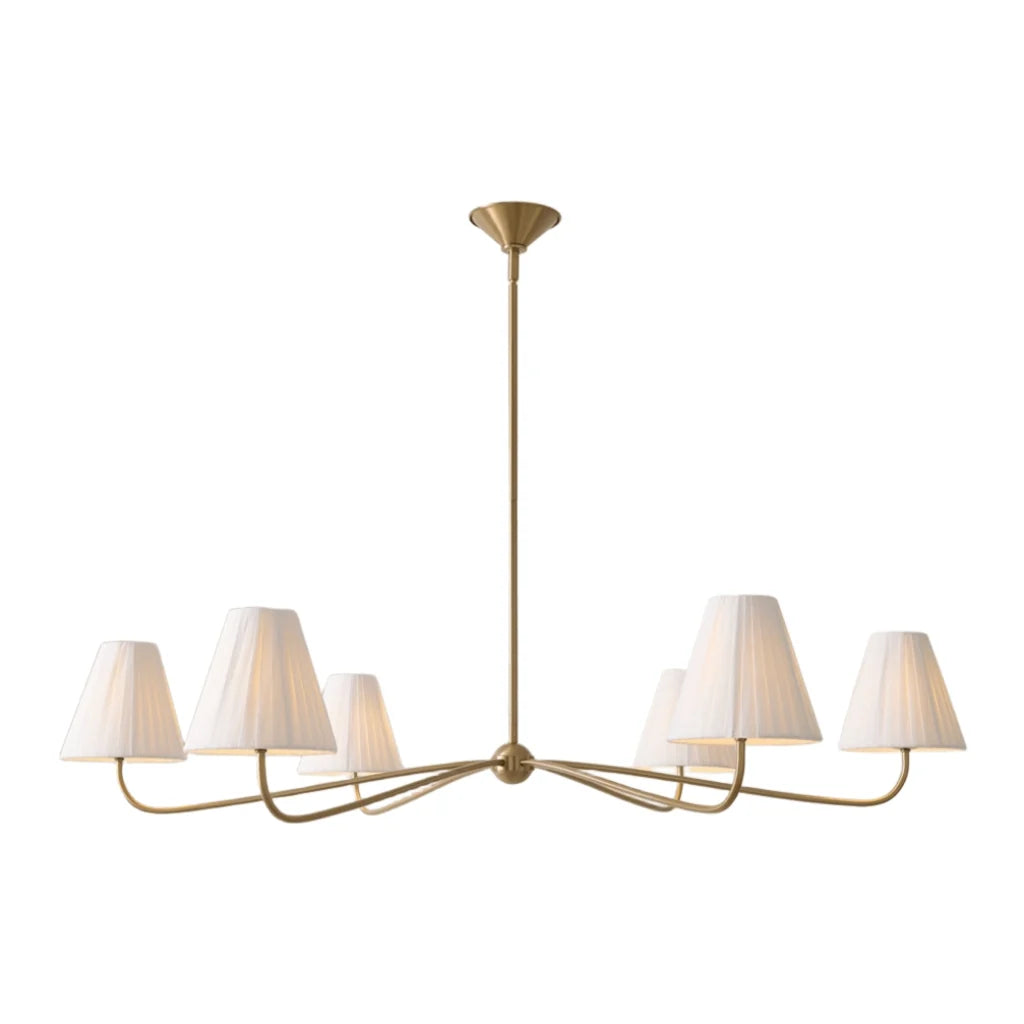 vintage-arc-arm-multi-heads-fabric-chandelier