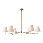 vintage-arc-arm-multi-heads-fabric-chandelier