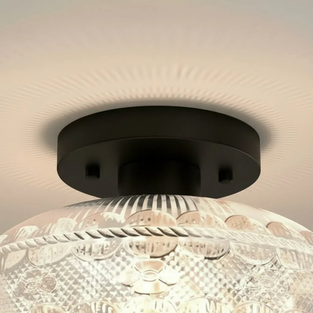 vintage-floral-pattern-glass-ceiling-light