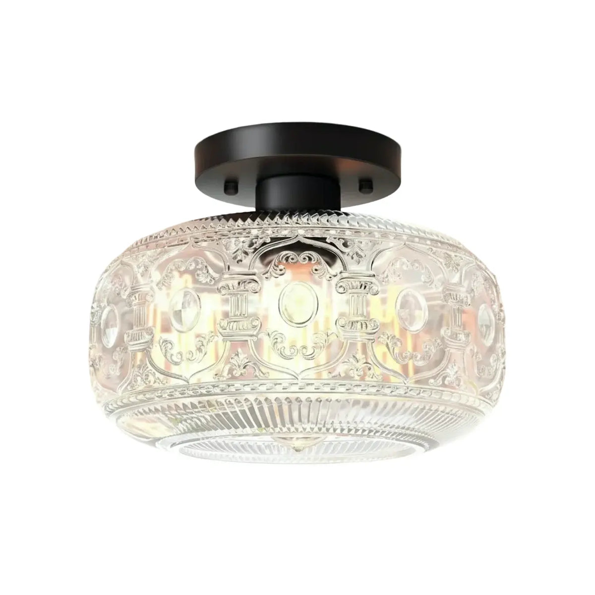 vintage-luxury-round-pattern-glass-ceiling-light
