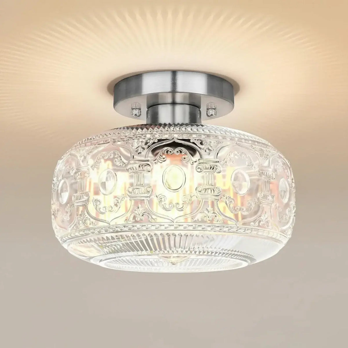 vintage-luxury-round-pattern-glass-ceiling-light