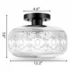 vintage-luxury-round-pattern-glass-ceiling-light