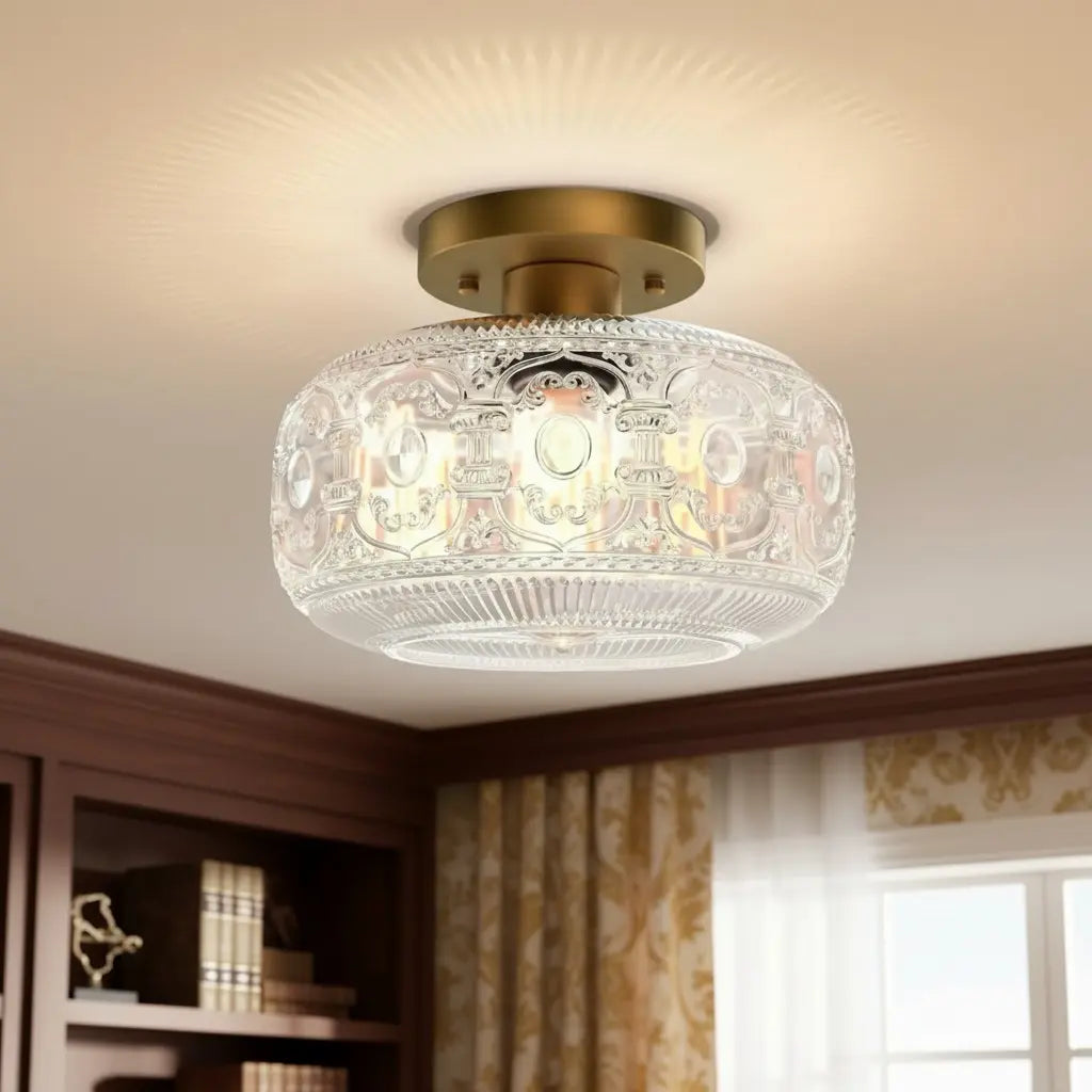 vintage-luxury-round-pattern-glass-ceiling-light