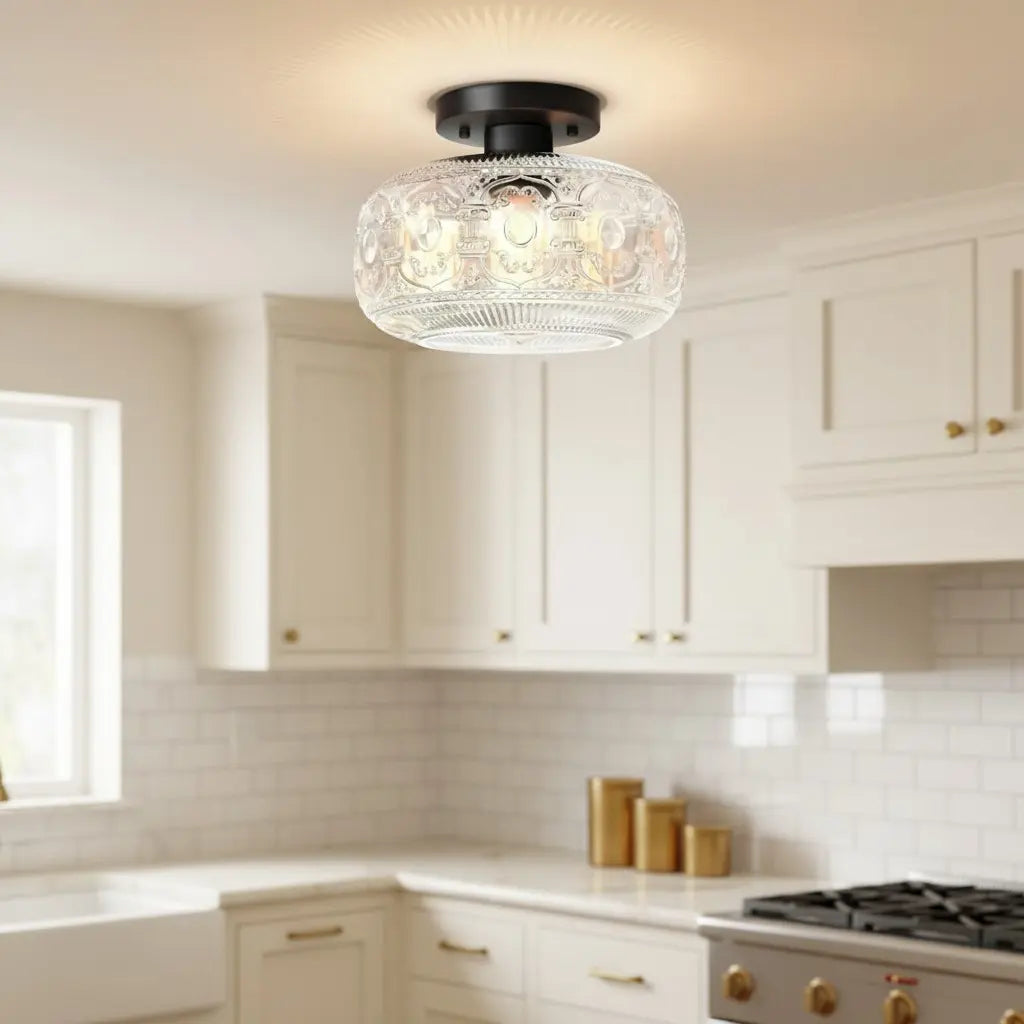 vintage-luxury-round-pattern-glass-ceiling-light