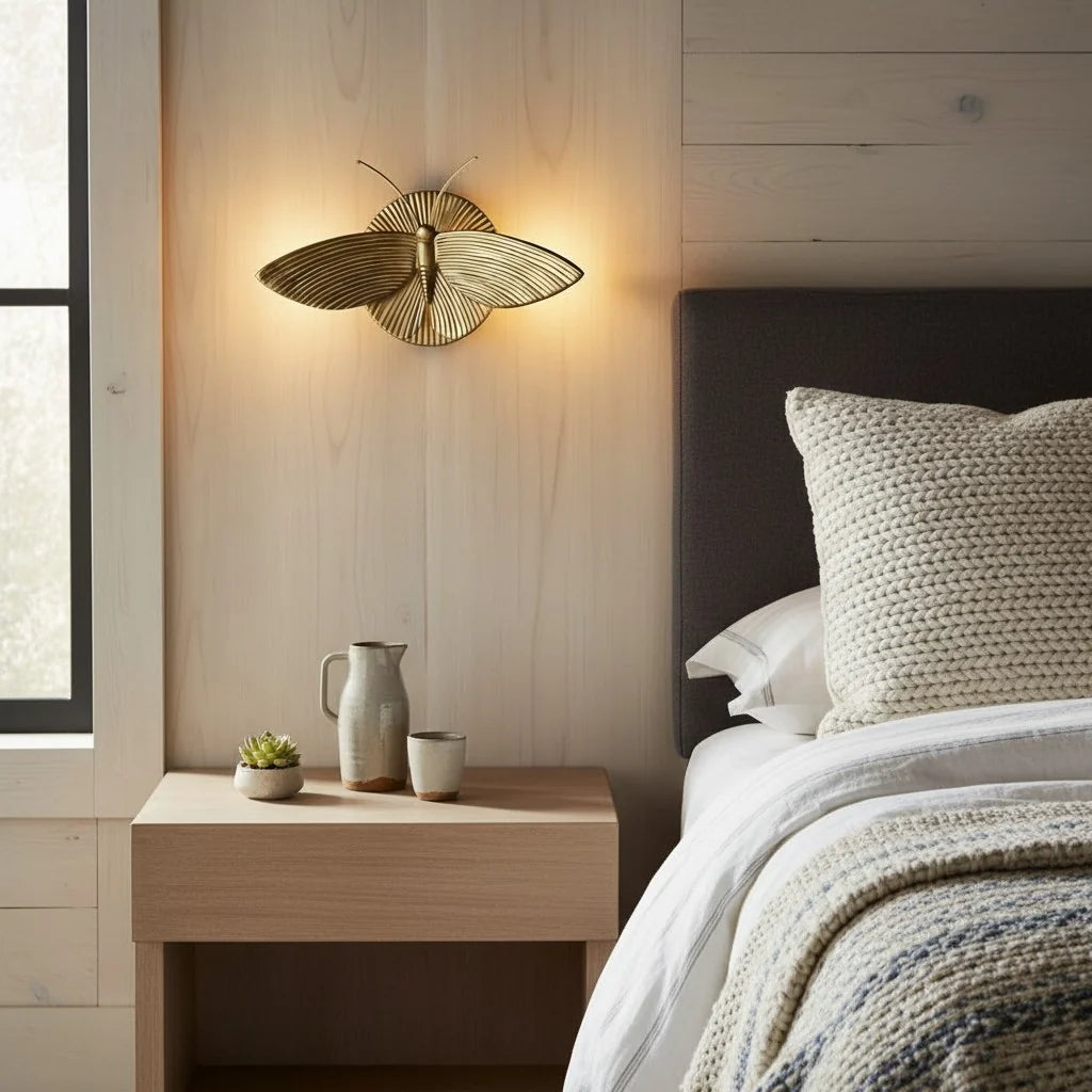 vintage-moth-shaped-resin-wall-light