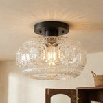vintage-pattern-glass-round-semi-ceiling-light