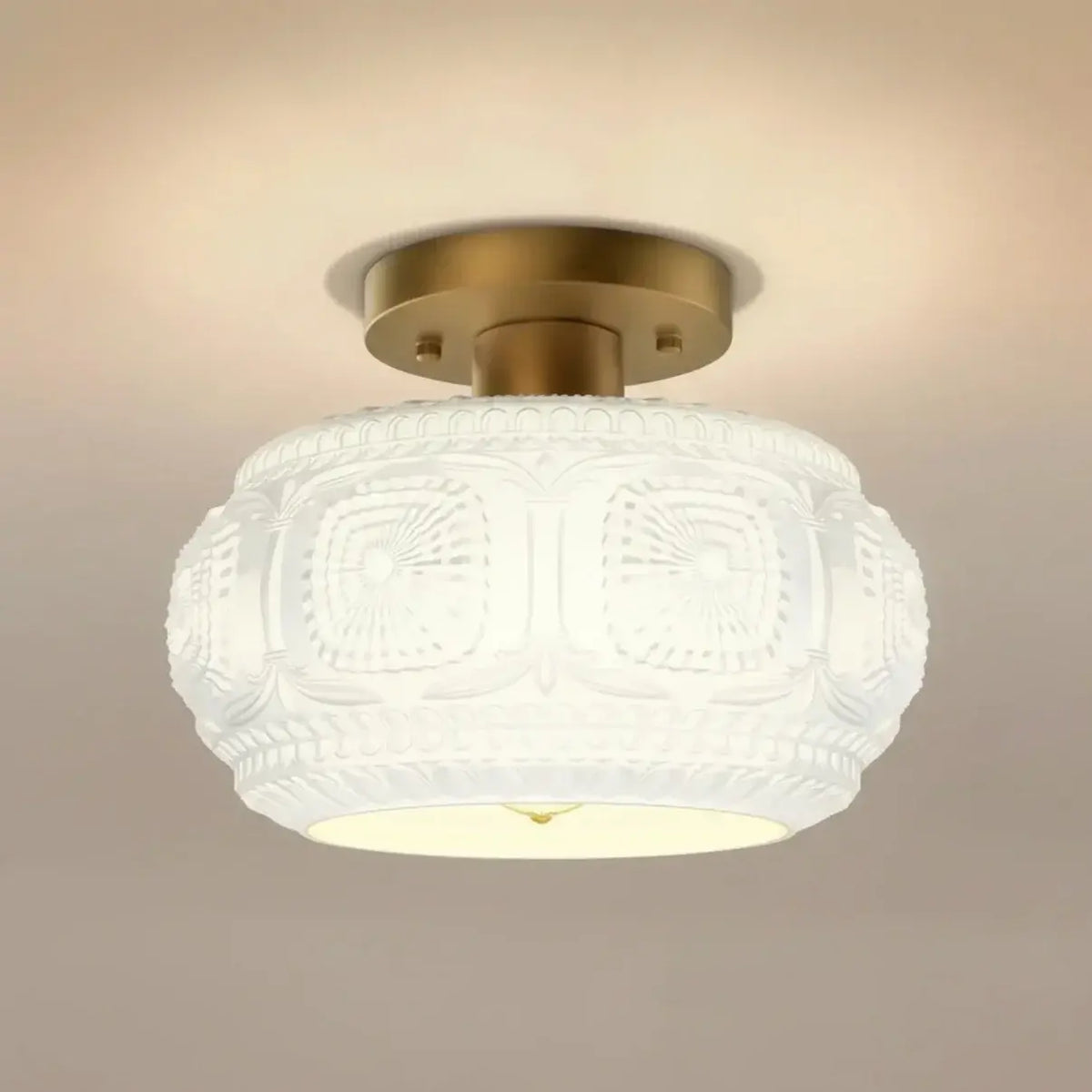 vintage-pattern-glass-round-semi-ceiling-light