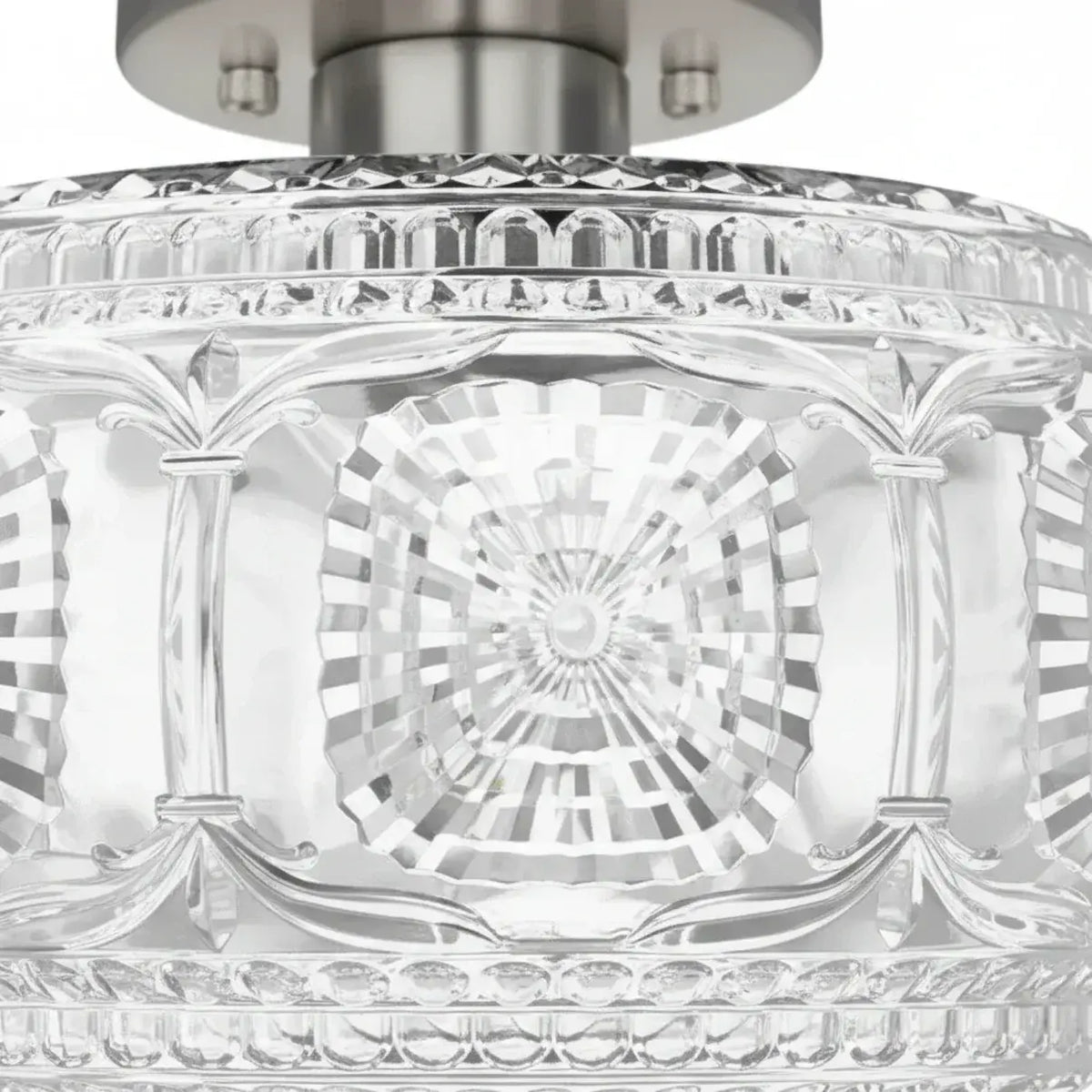 vintage-pattern-glass-round-semi-ceiling-light