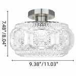 vintage-pattern-glass-round-semi-ceiling-light
