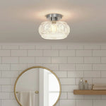 vintage-pattern-glass-round-semi-ceiling-light