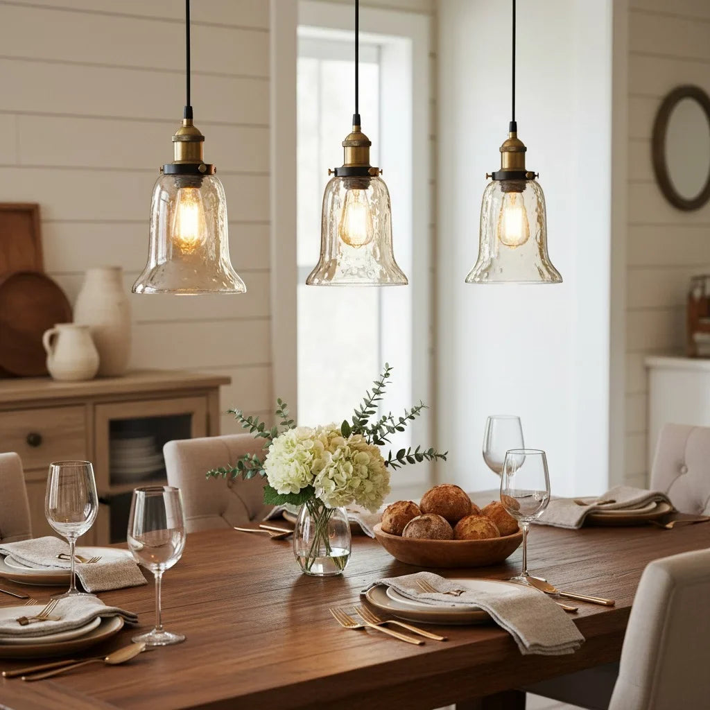 vintage-textured-glass-dome-pendant-light
