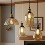 vintage-textured-glass-dome-pendant-light