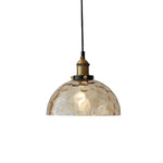 vintage-textured-glass-dome-pendant-light