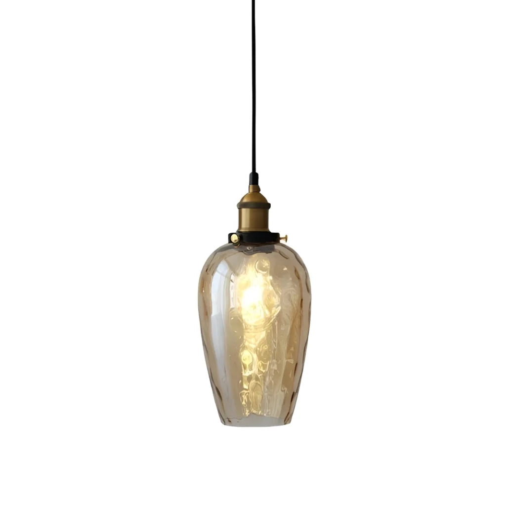 vintage-textured-glass-dome-pendant-light