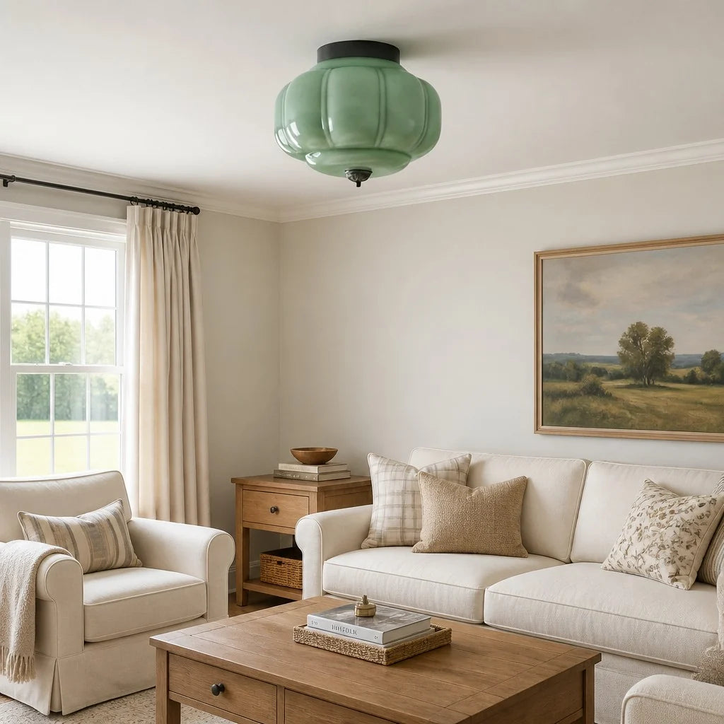 vintage-milk-glass-semi-flush-mount-ceiling-light-fixture-for-bedroom-hallway
