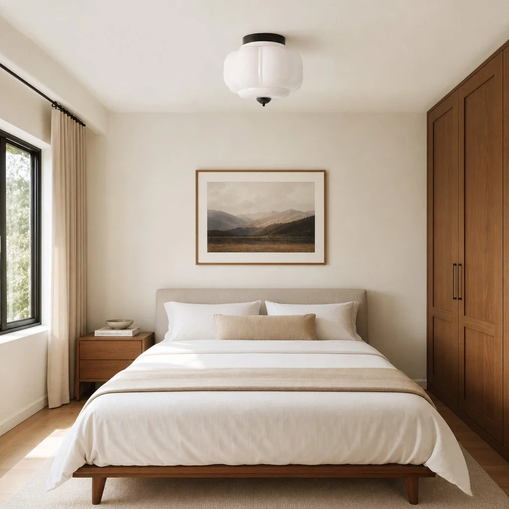 vintage-milk-glass-semi-flush-mount-ceiling-light-fixture-for-bedroom-hallway