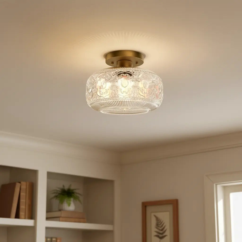 vintage-luxury-round-pattern-glass-ceiling-light