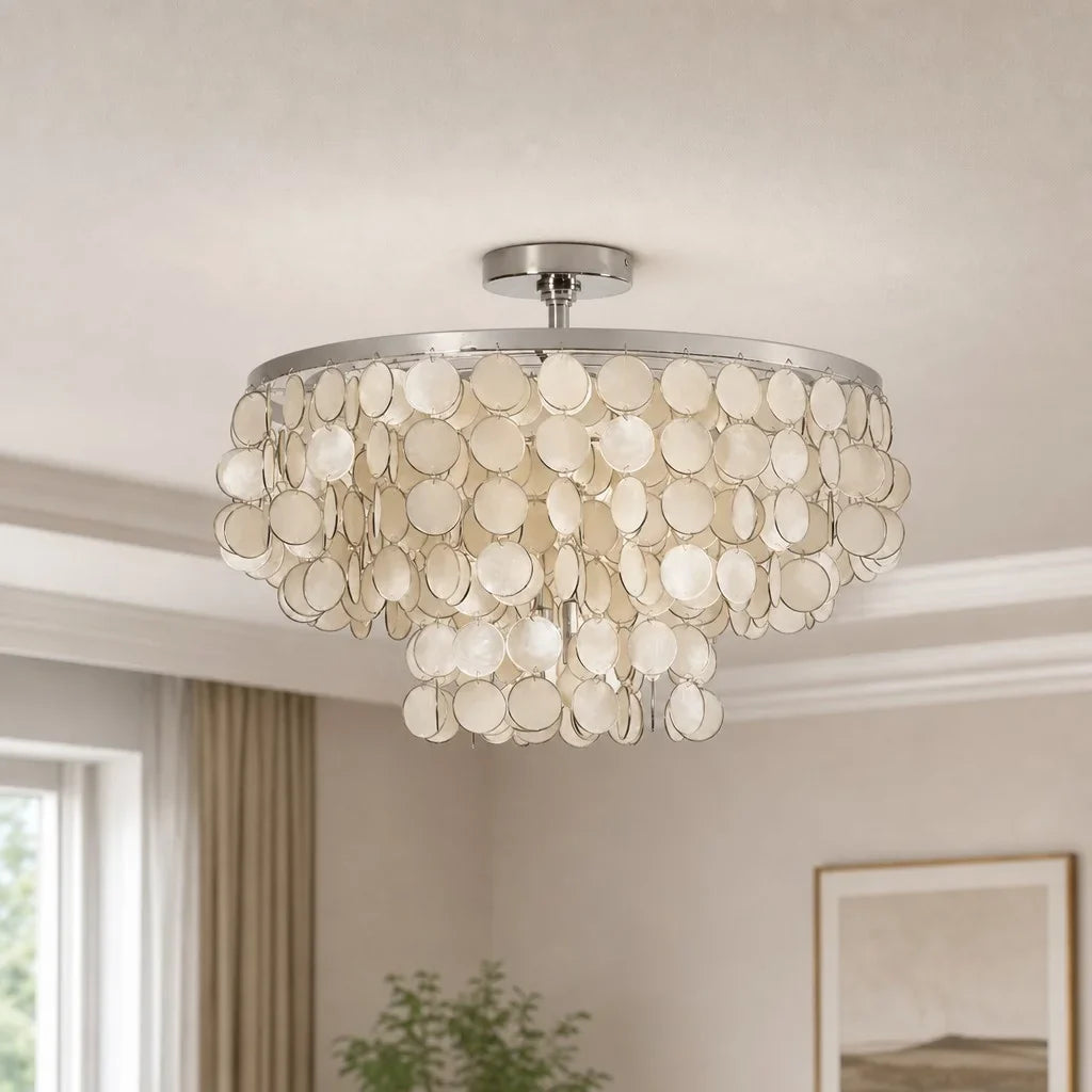 vorenis-modern-layered-round-capiz-shell-ceiling-lamp