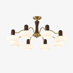 Walnut C Embrace Chandelier
