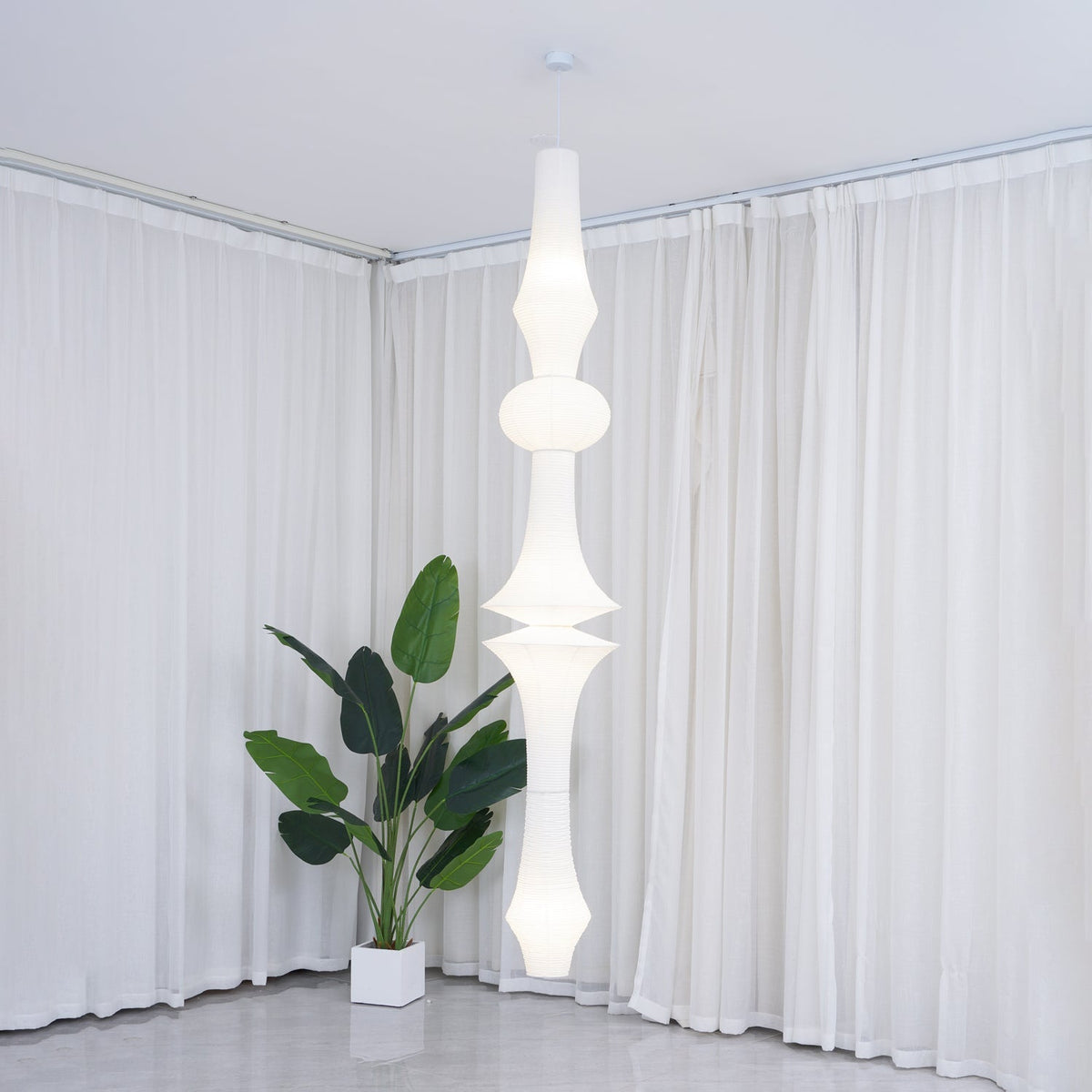 Rice Paper E Pendant Light