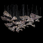 Wave Leaf Gasolier Floating Chandelier