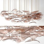 Wave Leaf Gasolier Floating Chandelier