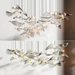 Wave Leaf Gasolier Floating Chandelier