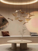 Wave Leaf Gasolier Floating Chandelier