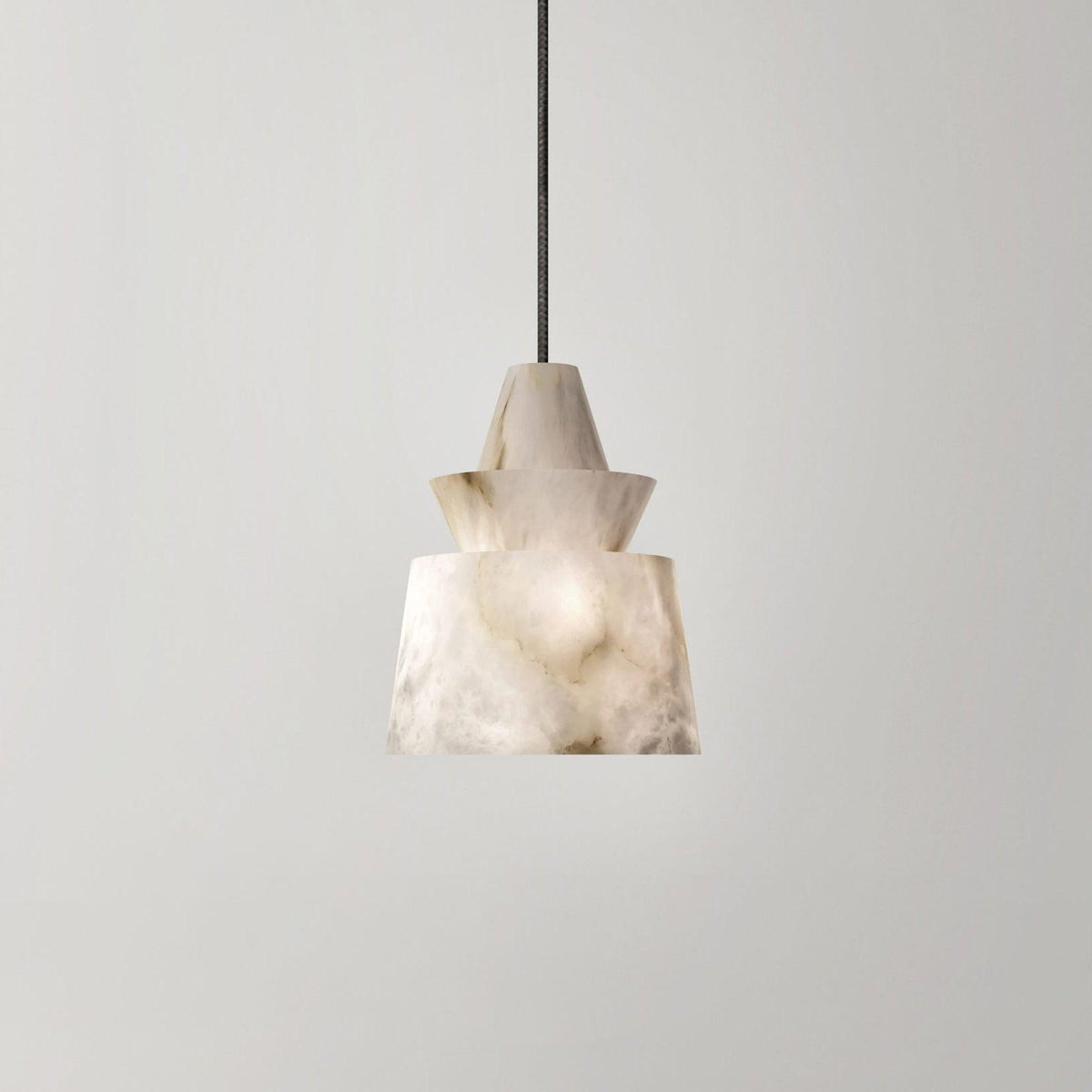 White Alabaster Pendant Light