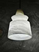 White Alabaster Pendant Light
