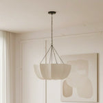 willy-vintage-linen-fabric-bowl-pendant-light