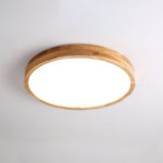 Wooden Geometric Ceiling Light Round Square