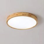 Wooden Geometric Ceiling Light Round Square