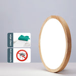 Wooden Geometric Ceiling Light Round Square