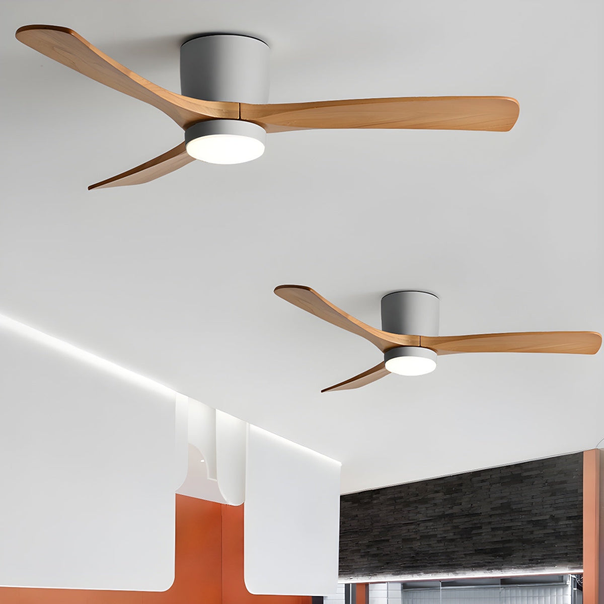 Nordic Wooden 42 48 Ceiling Fan Light 25027480