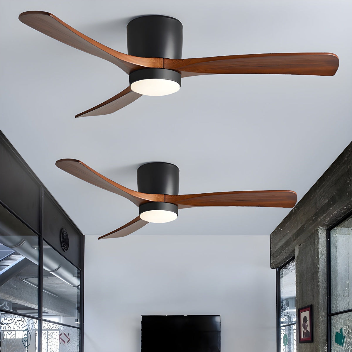 Nordic Wooden 42 48 Ceiling Fan Light 25027480