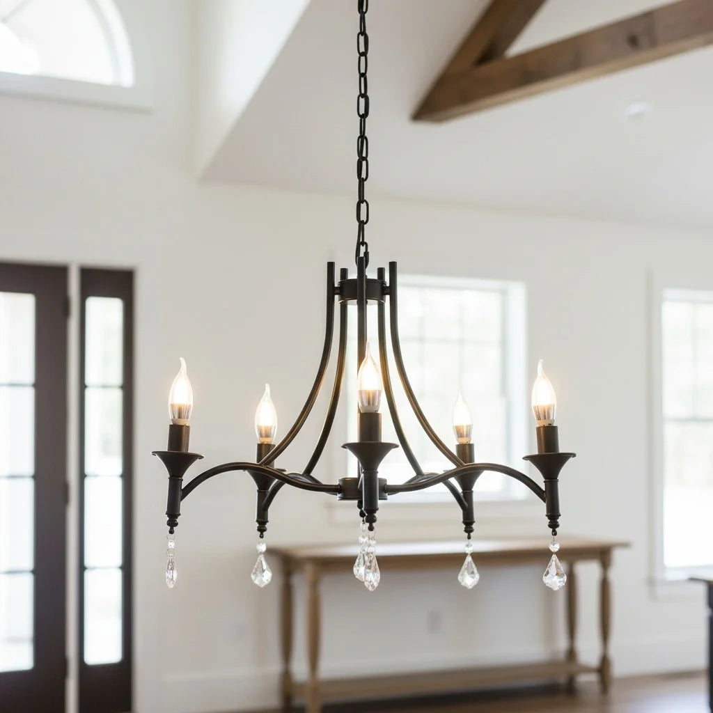 wrought-iron-crystal-5-heads-chandelier-lamp